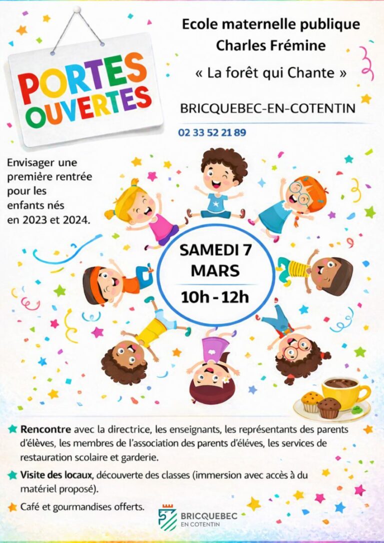 Portes ouvertes école maternelle - 07 mars 2026