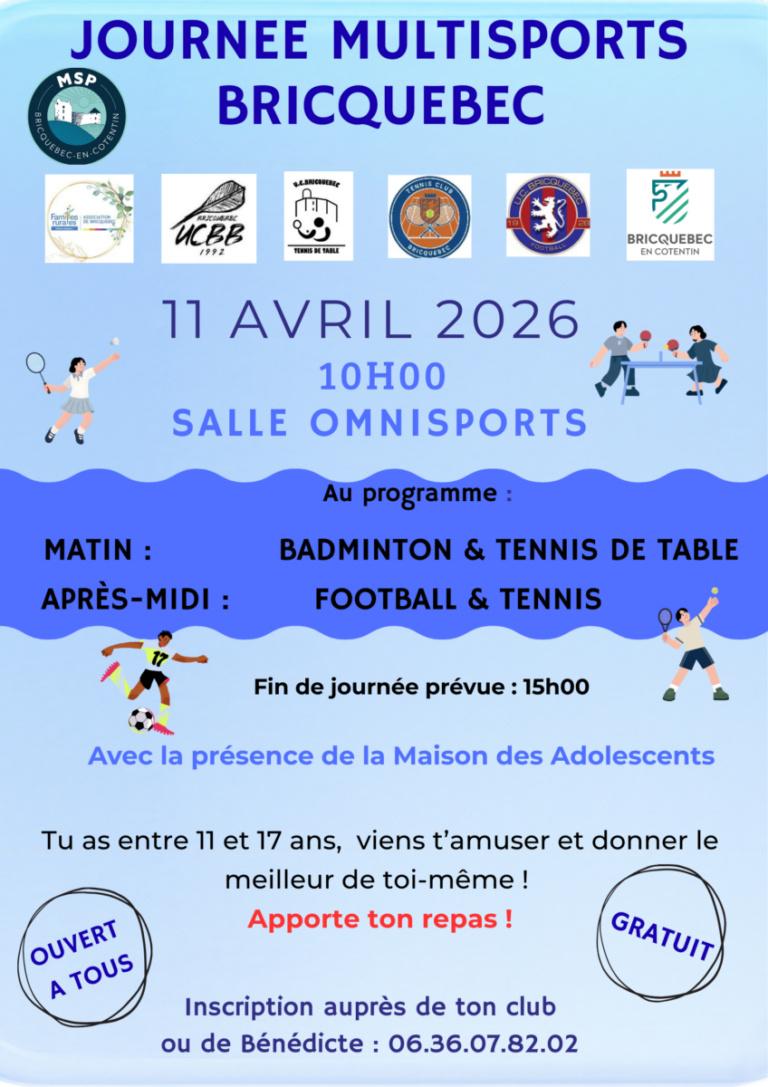 Journée multisports organisée par la MSP de Bricquebec-en-Cotentin